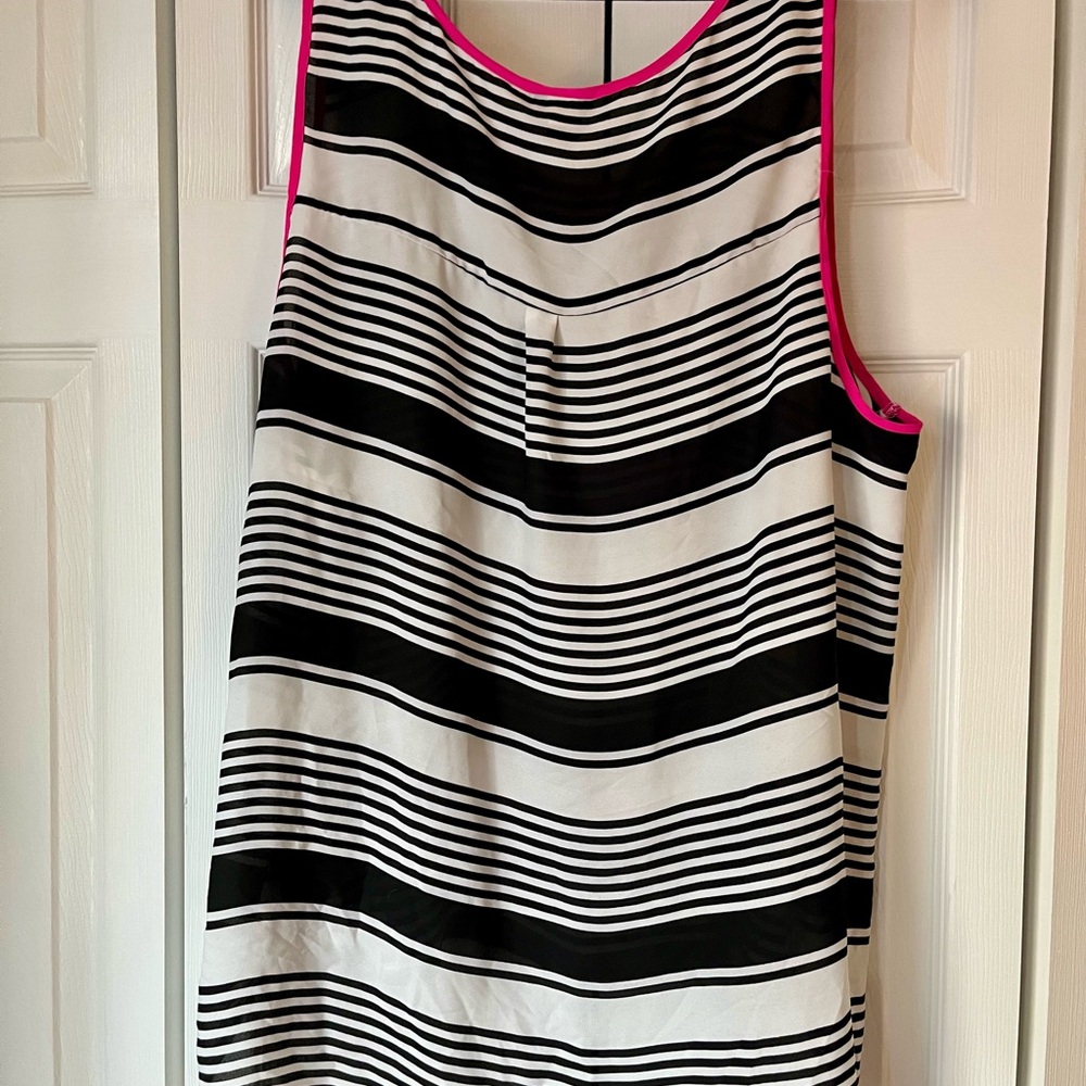 Black and White Striped Tank Top
